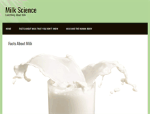 Tablet Screenshot of milk-science-international.com